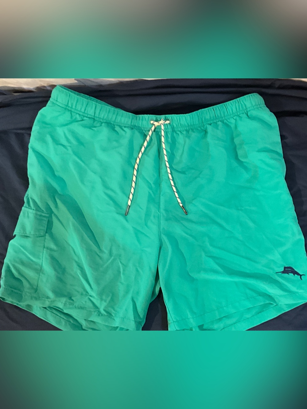 Tommy Bahama Teal Bermuda Shorts with Drawstring